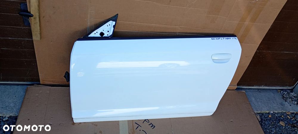 Drzwi lewy przód przednie lewe Audi A3 8P Lift cabrio LY9C Ibis White - 2