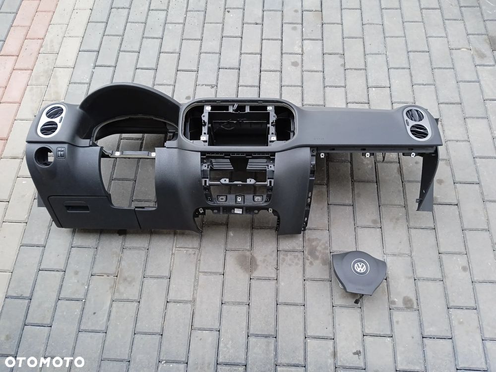 DESKA ROZDZIELCZA KONSOLA KOKPIT EU VW TIGUAN 1 I LIFT PODUSZKI AIRBAG - 1