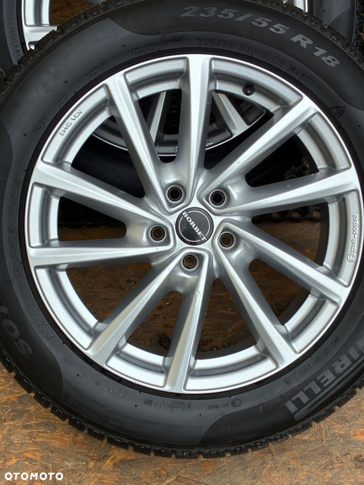 VAG BORBET 7JX18 FELGI ALUMINIOWE OPONY KOMPLET X4 5X112 ET43  FI. 57,1MM - 8