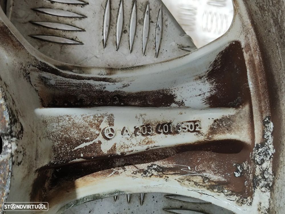 Conjunto Jantes 17 Originais Mercedes Benz Class C W203 7,5J 8,5J ET34 ET36 5x112 - 9