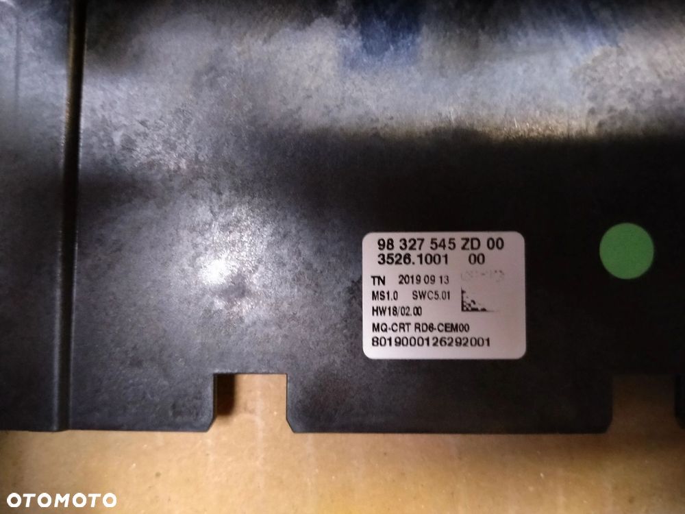 BERLINGO IV PARTNER IV WYSWIETLACZ RADIA 98327545ZD - 2