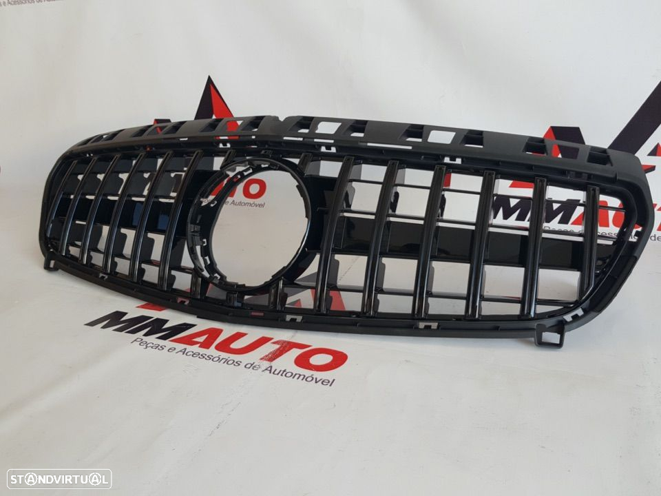Grelha Frontal Mercedes Classe A W176 GTR Preto Brilho - 3