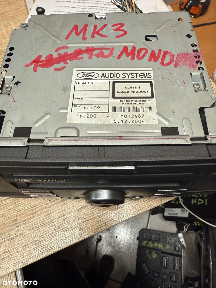 FORD MONDEO MK3 RADIO BEZ NAVI RADIOODTWARZACZ - 3