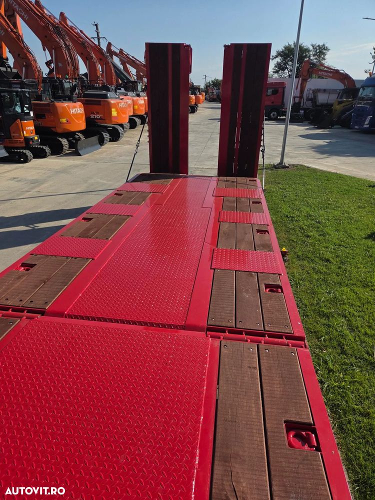Janmil TRAILER 3 axe FULL OPTION-NOU, 2026, rampe DUBLE, lemne pt extensii latime la 3m, 2 roti rezerva, axe SAF, anv Goodyear, TROLIIU, cutie depozitare, obloane pe gatul de lebada, Carte identitate RAR, Podea rabatabila, posibil leasing-PROMOTIE 58.900eur - 29