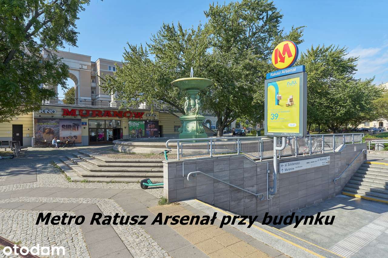 Warszawa Centrum, 2 pokoje, metro Ratusz Arsenał, m. Postojowe