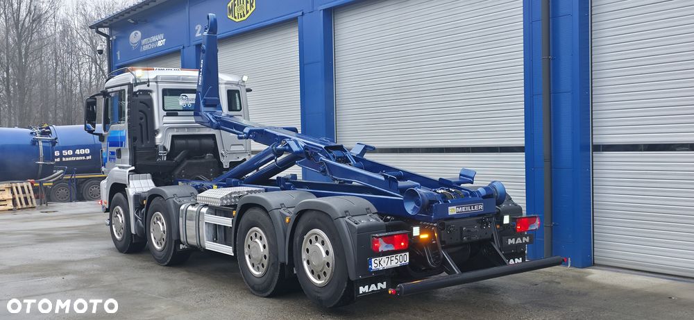 MAN TGS 35.460 8x2 hakowiec MEILLER RK 20.70 TS kontener 7m - 9