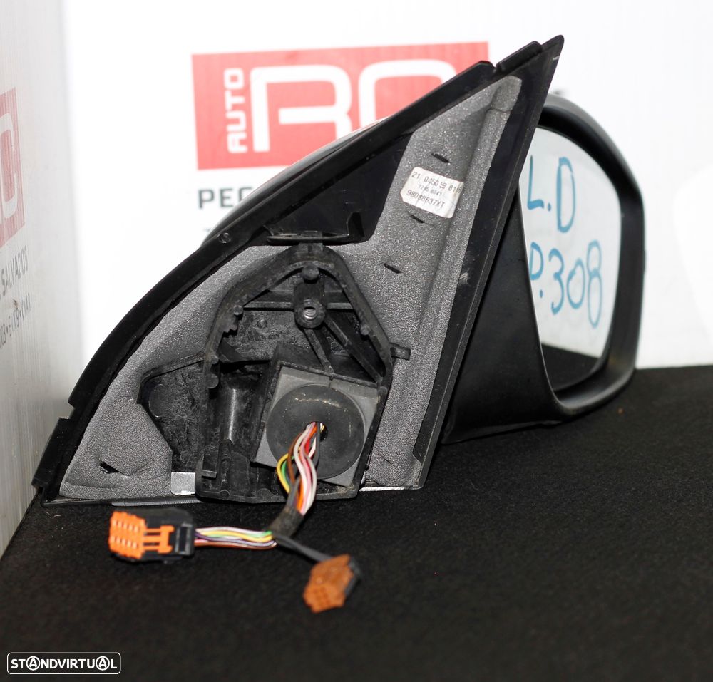 ESPELHO RETROVISOR DIREITO PEUGEOT 308 - 3