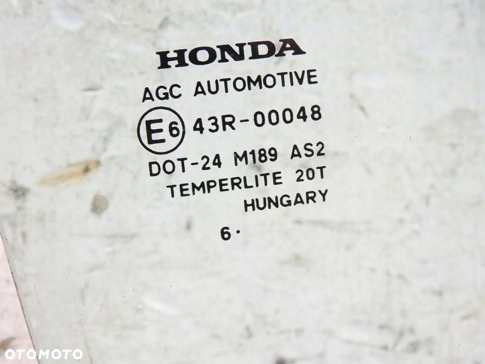 SZYBA DRZWI PRAWY TYŁ HONDA CR-V III 43R-00048 - 5