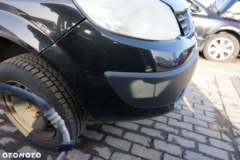 MASKA ZDERZAK BŁOTNIKI LAMPY SCENIC II PH1 NV676  RENAULT 2004-2006 CZARNY PRZÓD KOMPLETNY - 11