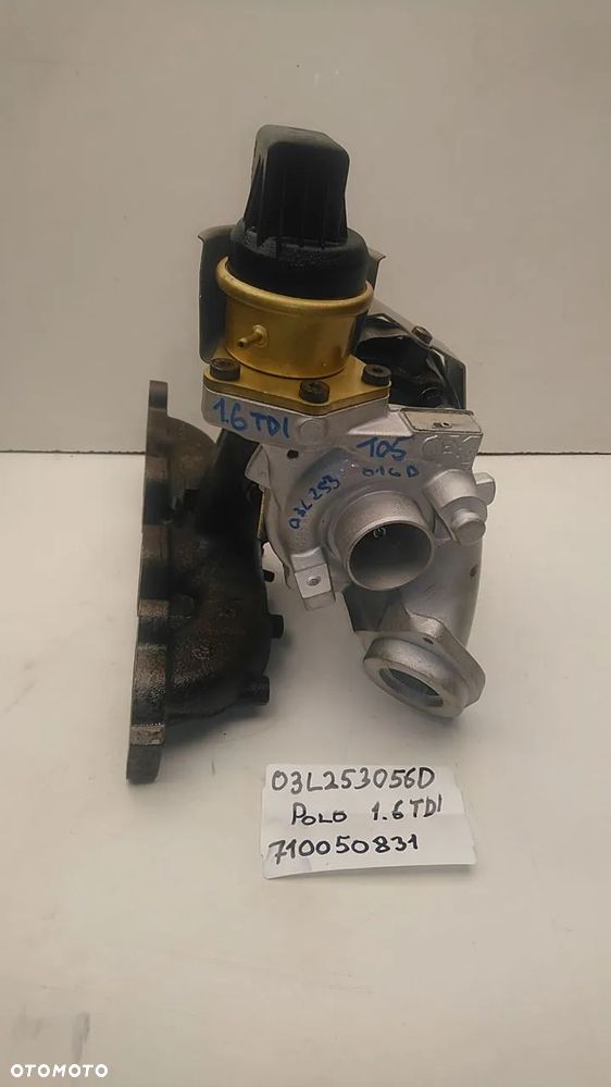 TURBOSPRĘŻARKA 1.6 TDI 90KM 105KM CAYA CAYB CAYC CLNA POLO 03L253056D - 1