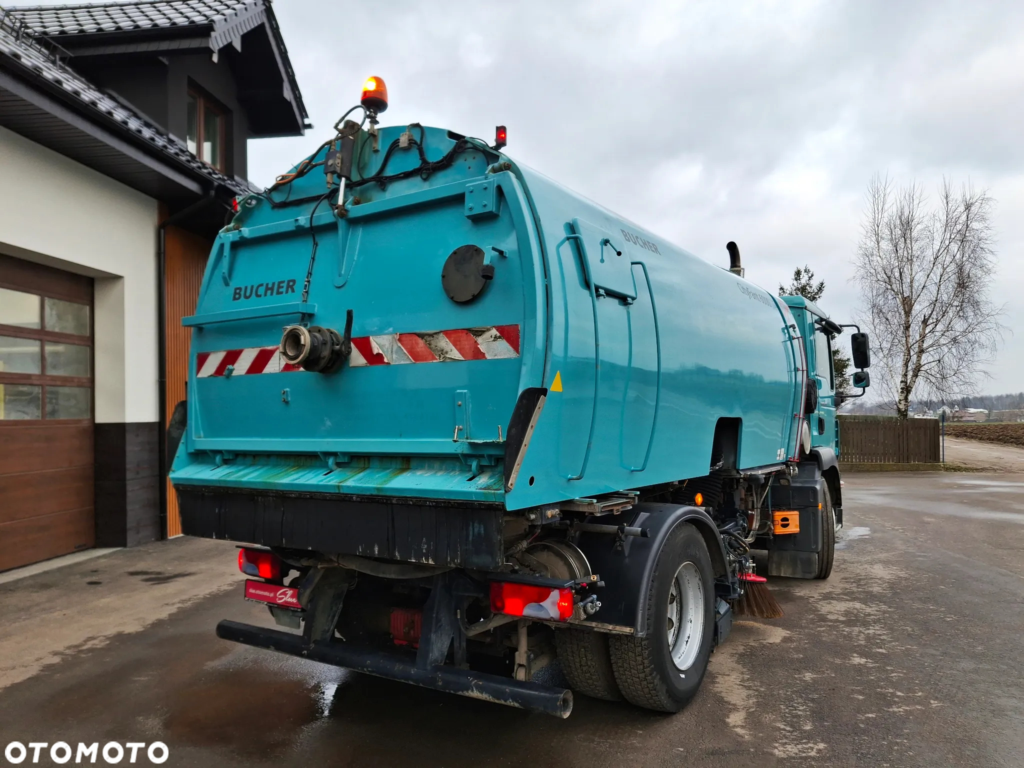 MAN TGM 18.290 Zamiatarka Bucher 2 Silniki Karcher Mycie Ciśnieniowe EUnited PM10 - 4