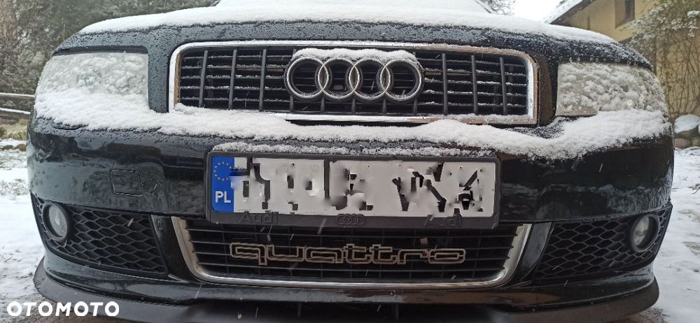 Emblemat QUATTRO Logo Napis 100% Stal Nierdzewna AUDI Gril Atrapa - 7