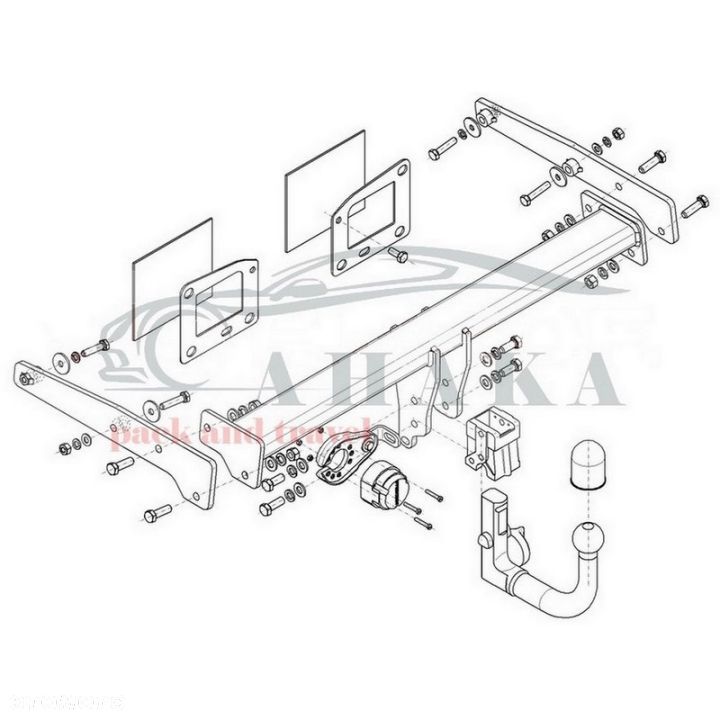 Hak Holowniczy Wypinany Automat Do Audi A4 Allroad B9 Kombi, Quattro Od 2016 - 2