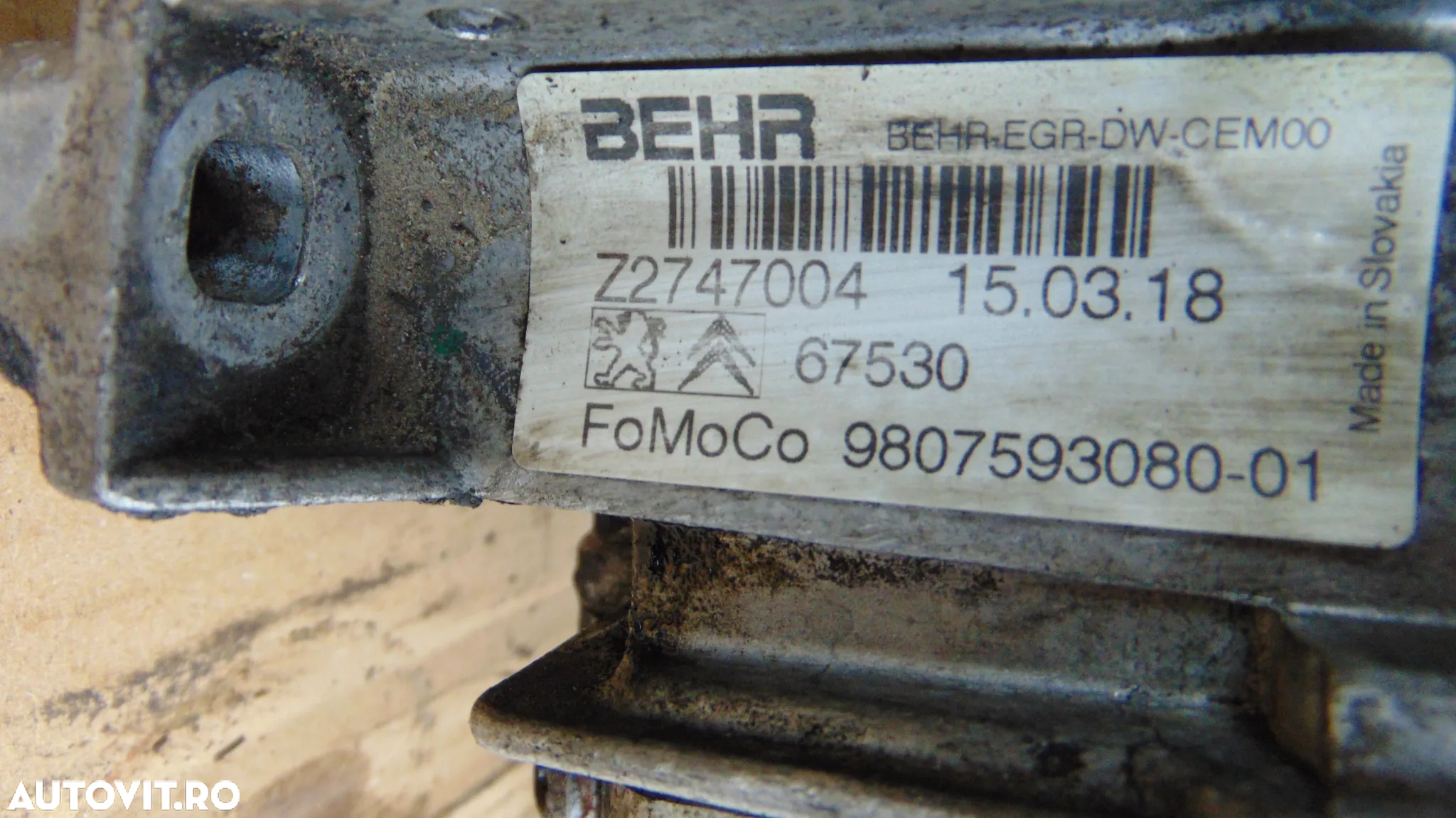 Racitor gaze cu egr Peugeot boxer 2.0 euro 6 Citroen jumper 2.0 euro 6 supapa egr cu racitor gaze - 7