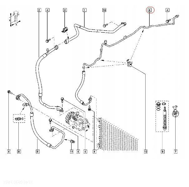 Przewód Klimatyzacji Master 2,3 DCi 2010-2016 nr 924800018R - 3