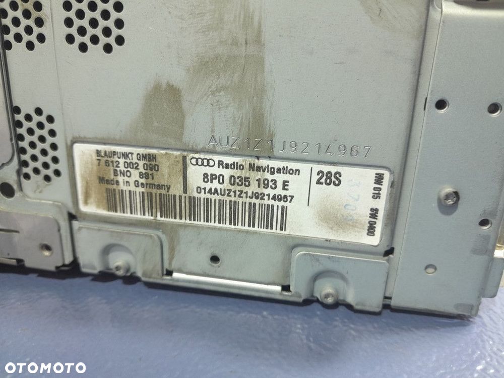 AUDI A3 8P LIFT 08-12 RADIO CD NAWIGACJA 8P0035193E - 5
