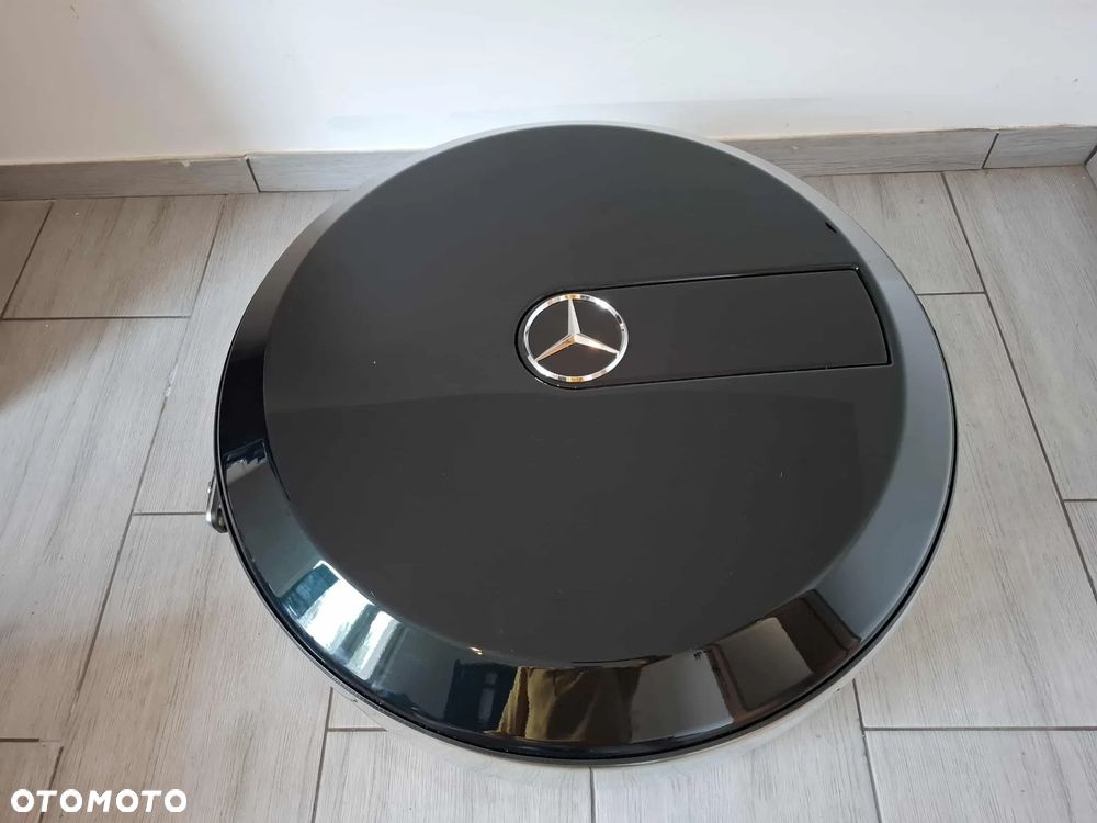 OSŁONA KOŁA ZAPASOWEGO DEKIEL MERCEDES G KLASA W463 OBUDOWA OBEJMA CHROM IDEALNY STAN - 6
