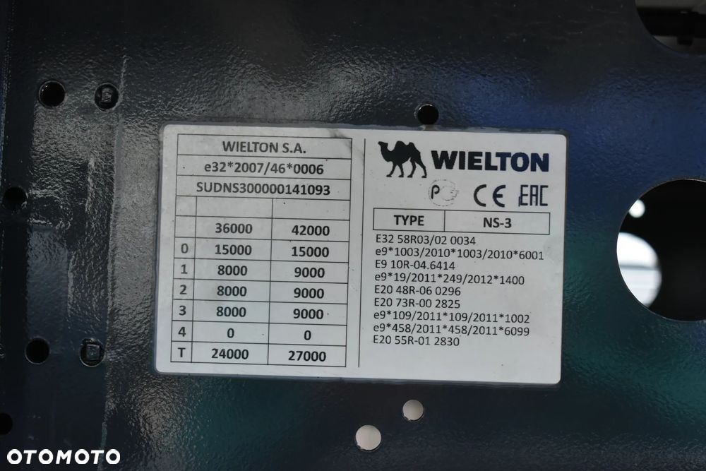 Wielton OS PODNOSZONA // 40 TYŚ KM PRZEBIEG !! // NOWA !! //  OSIE SAF // FULL LED // SALON POLSKA // DACH PODNOSZONY // - 26