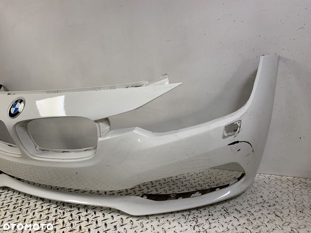 ŁADNY NIEUSZKODZONY ZDERZAK PRZEDNI PRZÓD BMW 3 LCI F31 F30 15-20 BEZ PDC ALPINEWEISS - 4