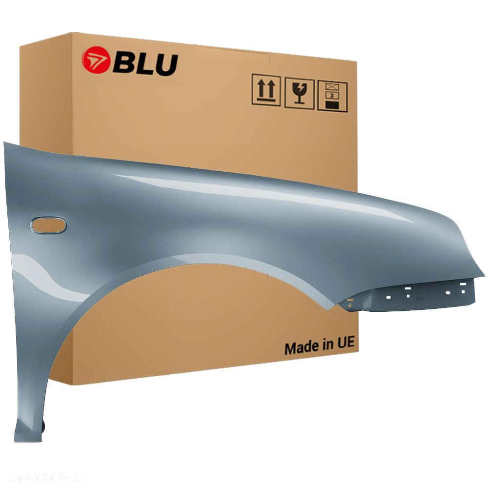 BLU Błotnik VW GOLF IV 4 LD7X prawy szary 97-06 przód ocynk PlatinGrau - 1