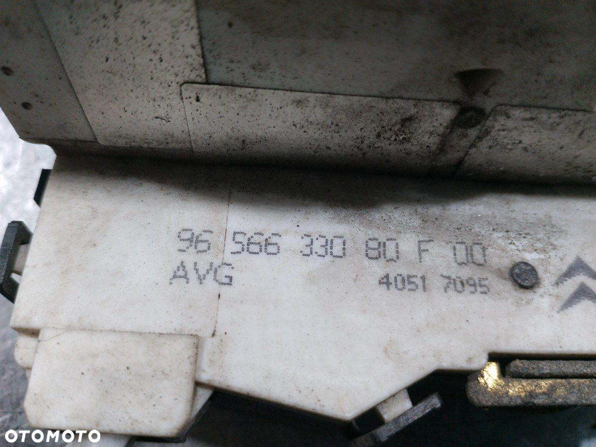 ZAMEK DRZWI LEWY PRZÓD PEUGEOT 407 9656633080F - 5