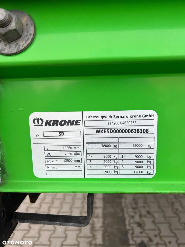 Krone firanka 2014 nowe plandeki osie saf dach i boki zsuwane stan perfekcyjny wron-pol - 4