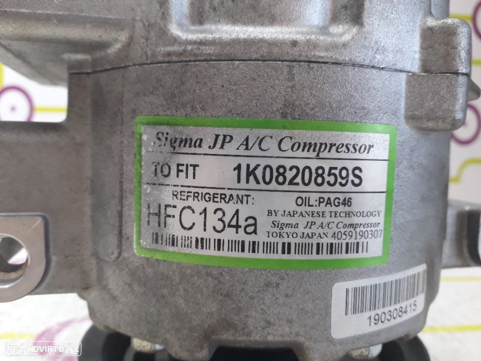 Compressor AC Audi A3 2.0 TSi 150Cv de 2006 - Ref: 1K0820859S - NO60185 - 3