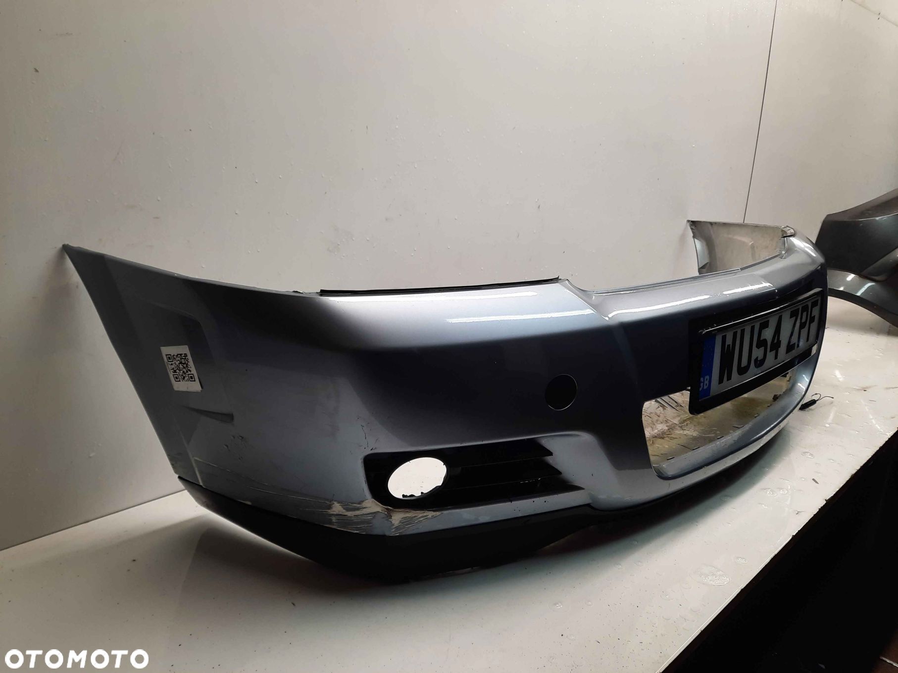 ^ ZDERZAK PRZÓD PRZEDNI OPEL VECTRA C GTS Z163 SZARY HALOGENY - 5