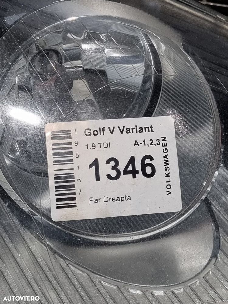 Far Dreapta Volkswagen Golf V Variant 2007 - 2009 Combi 4 Usi (1346) Xenon EUROPA - 3