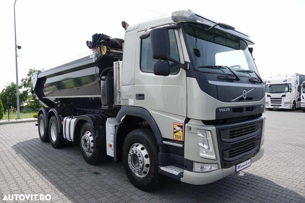 Volvo FM 450 / 8x4 / BASCULATOR SPATE / HIDROCLAPS / EURO 6 / IMPORTAT - 15