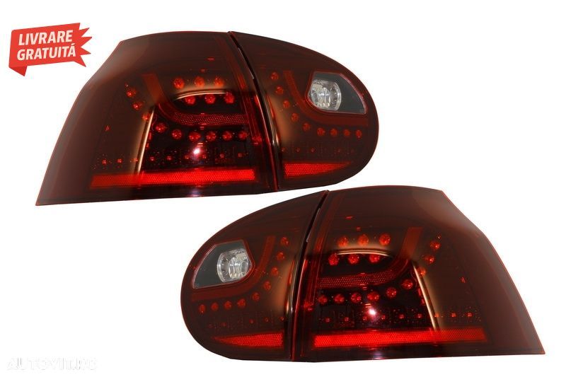 Prelungire Bara Spate cu Sistem de evacuare si Stopuri LED VW Golf 5 V (2003-2007)- livrare gratuita - 8