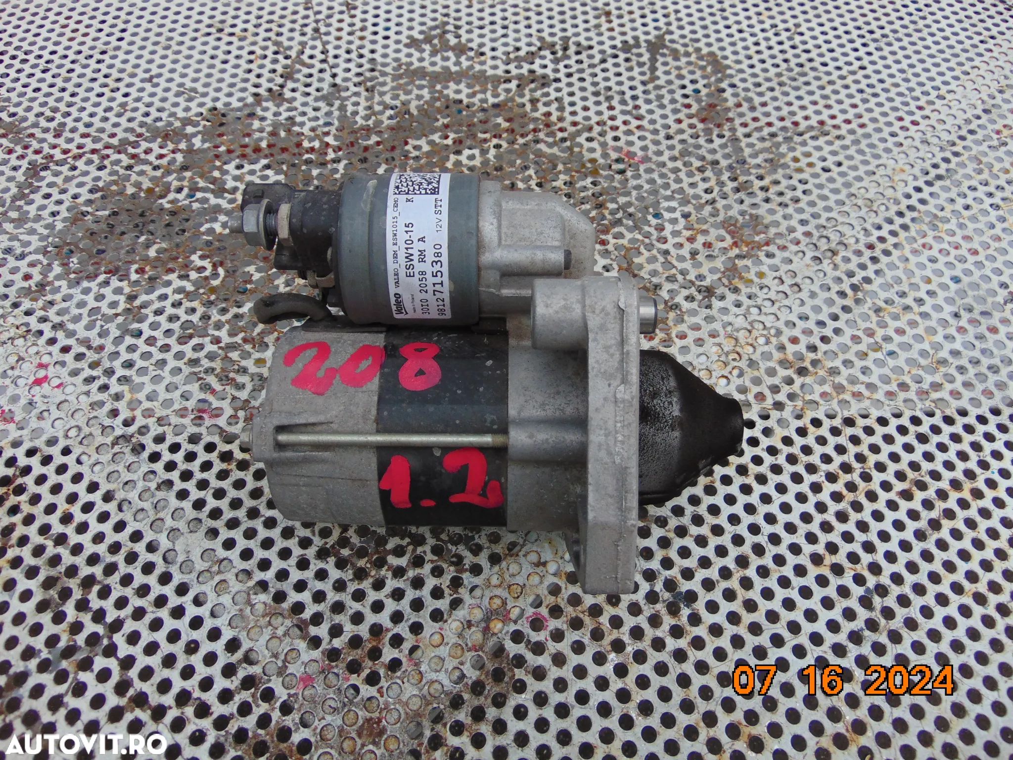 electromotor Peugeot 1.2vti 208 308 2008 Citroen c4 c3 Opel Corsa F crossland 1.21.2 - 1