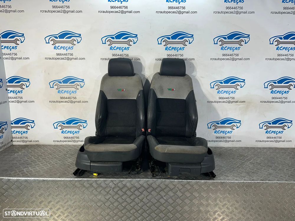 Conjunto Bancos Pele Tecido Skoda Octavia 2 MK2 1Z RS VRS 2004 - 2013 - 5