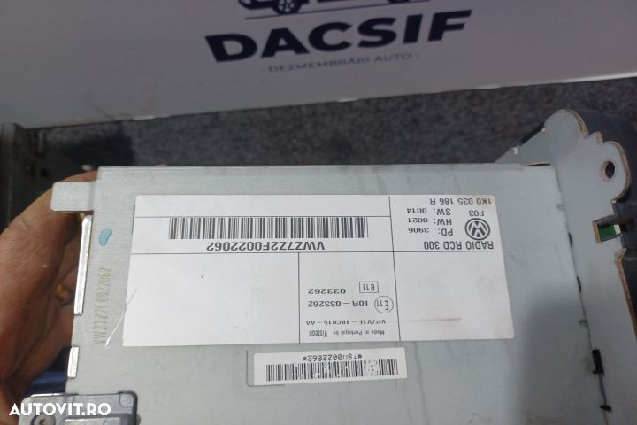 Radio cd 1K0035186R Volkswagen VW Touran 1 [facelift] [2006 - 2010] M - 5