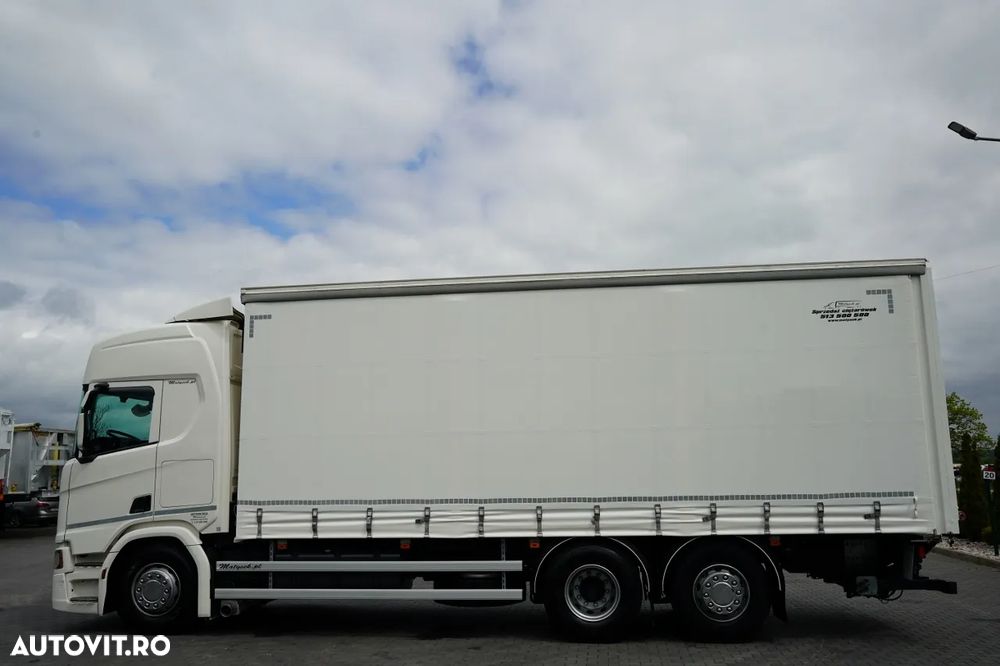 Scania R 450 / 7,7 m CORTINĂ / 6x2 / ACOPERIȘ RIDICAT / PUNTE RIDICATĂ / DIRECȚIE / DHOLLANDIA RIDICATĂ 3.500 KG / AER CONDIȚIONAT PARCARE / EURO 6 - 3