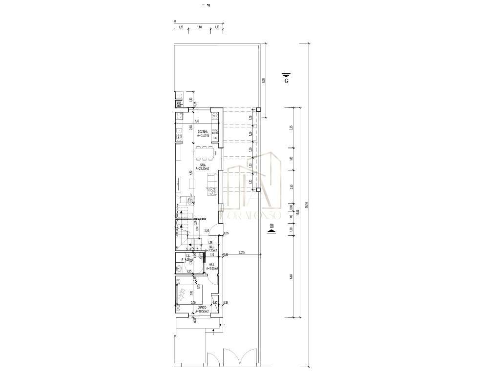 Moradia Geminada T3 com design moderno e áreas amplas - Grande imagem: 3/4