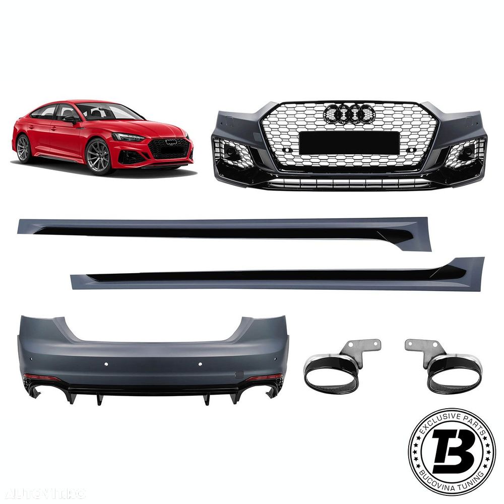 Pachet Exterior compatibil cu Audi A5 F5 RS5 Design - 1