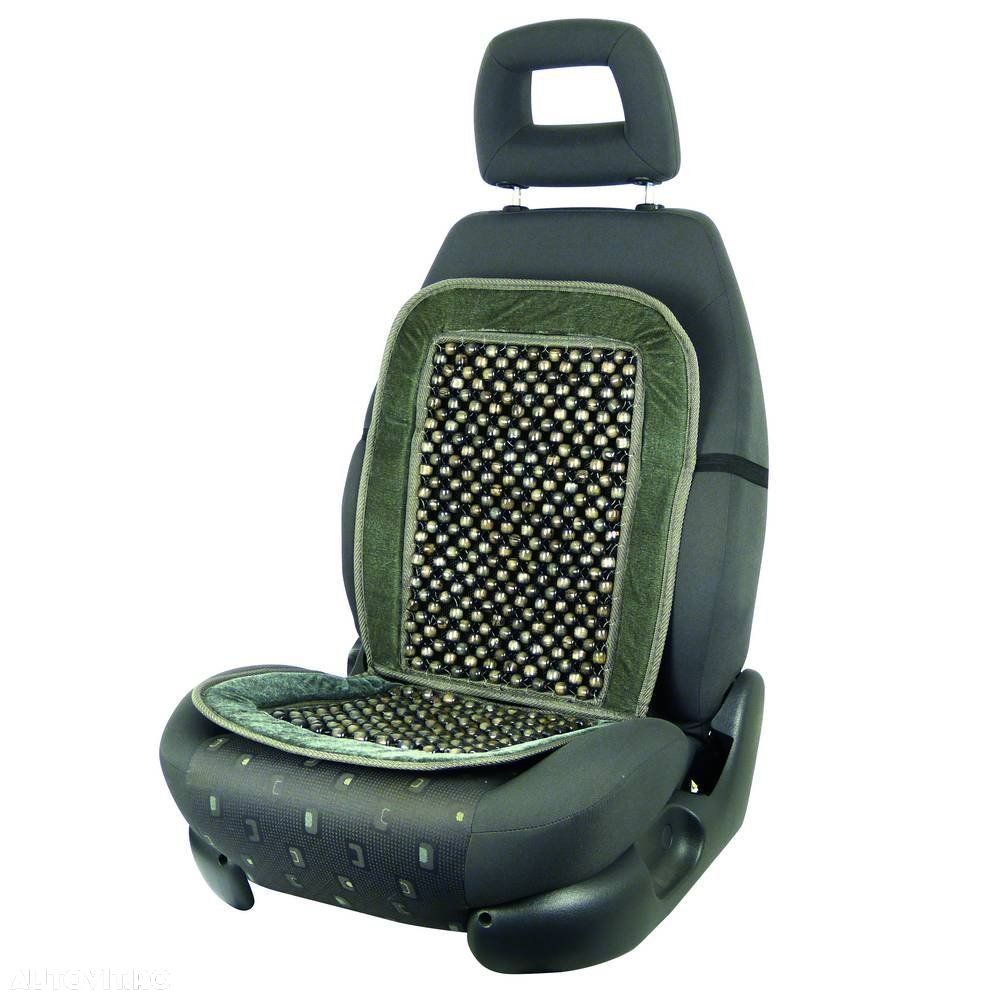 Husa auto scaun Carpoint cu bile si catifea, 85x39cm, 1 buc. - 3