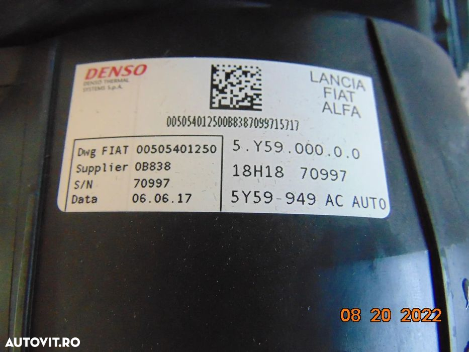 Motoras Aeroterma Alfa Romeo Stelvio 2015-2023 ventilator interior aer - 2