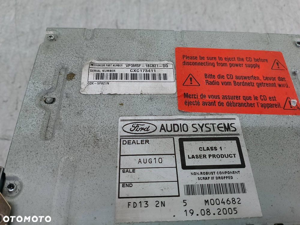 RADIO NAWIGACJA FABRYCZNA FORD MONDEO MK3 5S7T10E889AA 462200-5324 - 4
