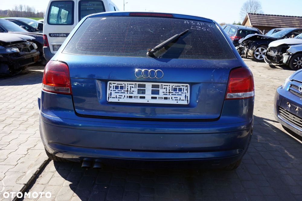 AUDI A3 8P 3D HB 2003 LZ5C 2.0 TDI BKD 140KM GRF NIEBIESKI na części - 4