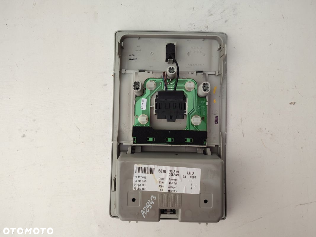 Lampka podsufitki kabiny schowek na okulary OPEL VECTRA C LIFT 13157639 EU - 4