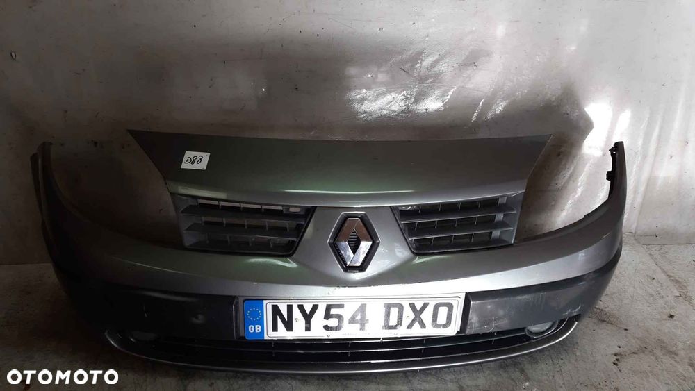 $ ZDERZAK PRZÓD PRZEDNI DO RENAULT GRAND SCENIC II 2 + HALOGENY SZARY NV603 - 1