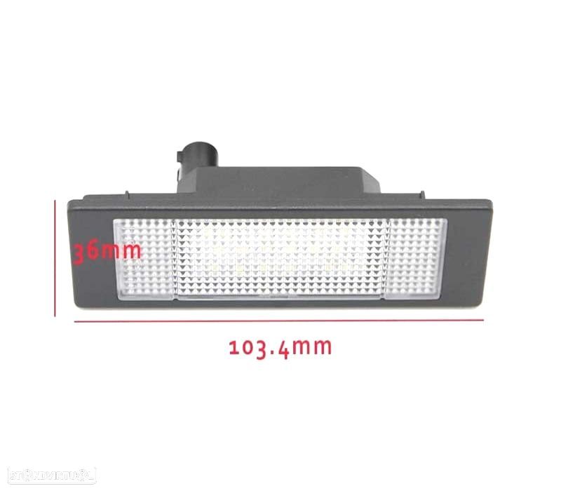LUZES DE MATRICULA LED BMW SERIE 1 E81 E E87 04-11 - 3