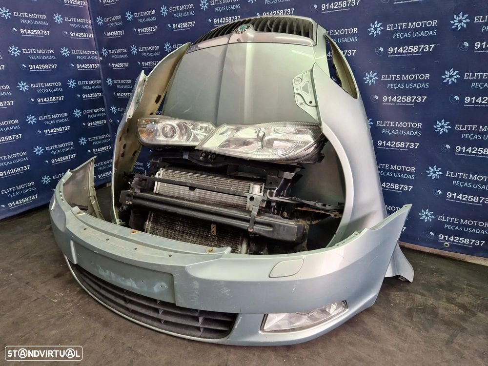 Frente completa usada SKODA OCTAVIA II 2.0 TDI FACELIFT 140CV capot parachoques guardalamas oticas - 1