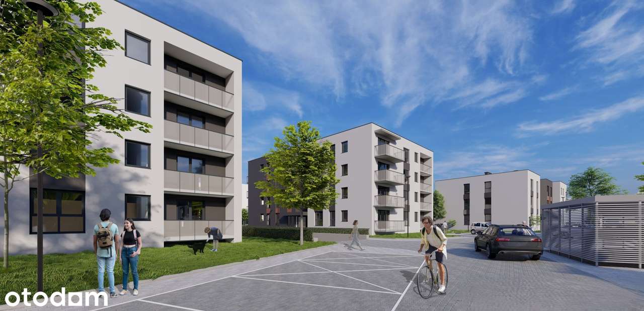 4-pokojowe mieszkanie 77m2 + balkon Bezpośrednio