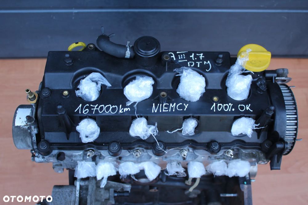 SILNIK SŁUPEK OPEL ASTRA H J MERIVA B ZAFIRA C B MOKKA CORSA D 1.7 CDTI A17DTJ 167000km NIEMCY - 2