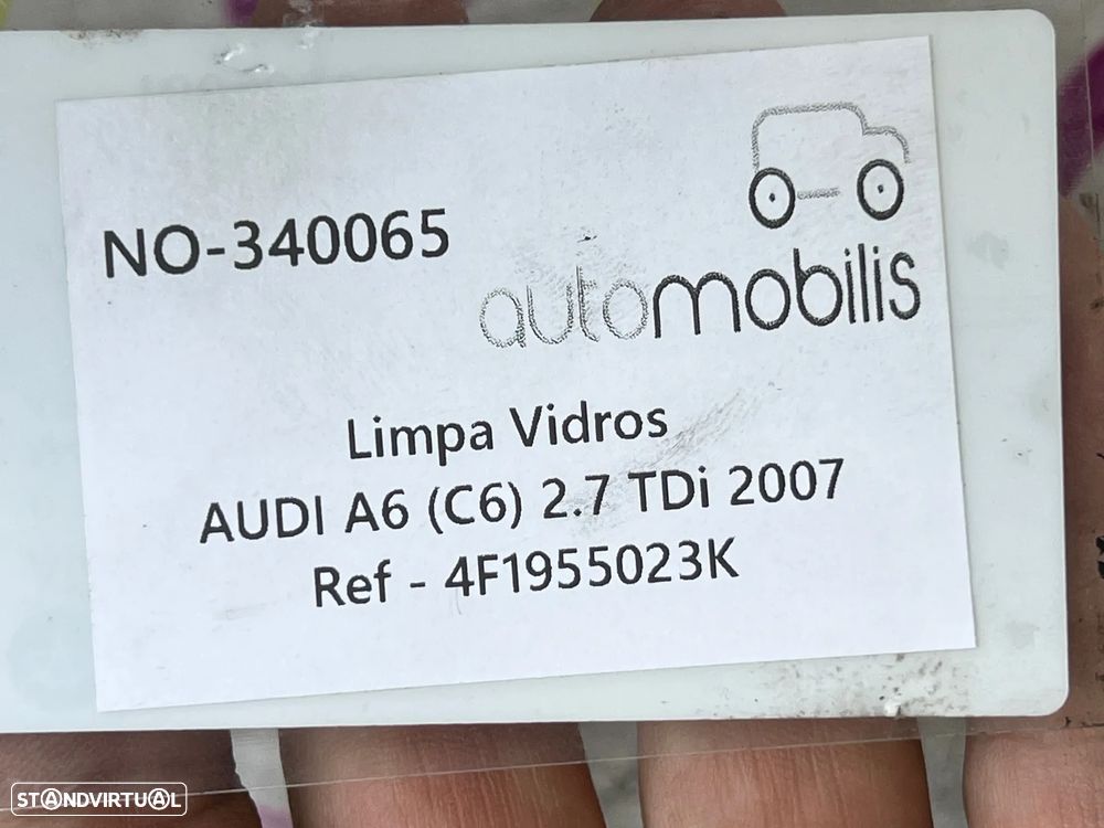 Limpa Vidros AUDI A6 (C6) Avant 2.7 TDi Ref. 4F1955023K - NO. 340065 - 4