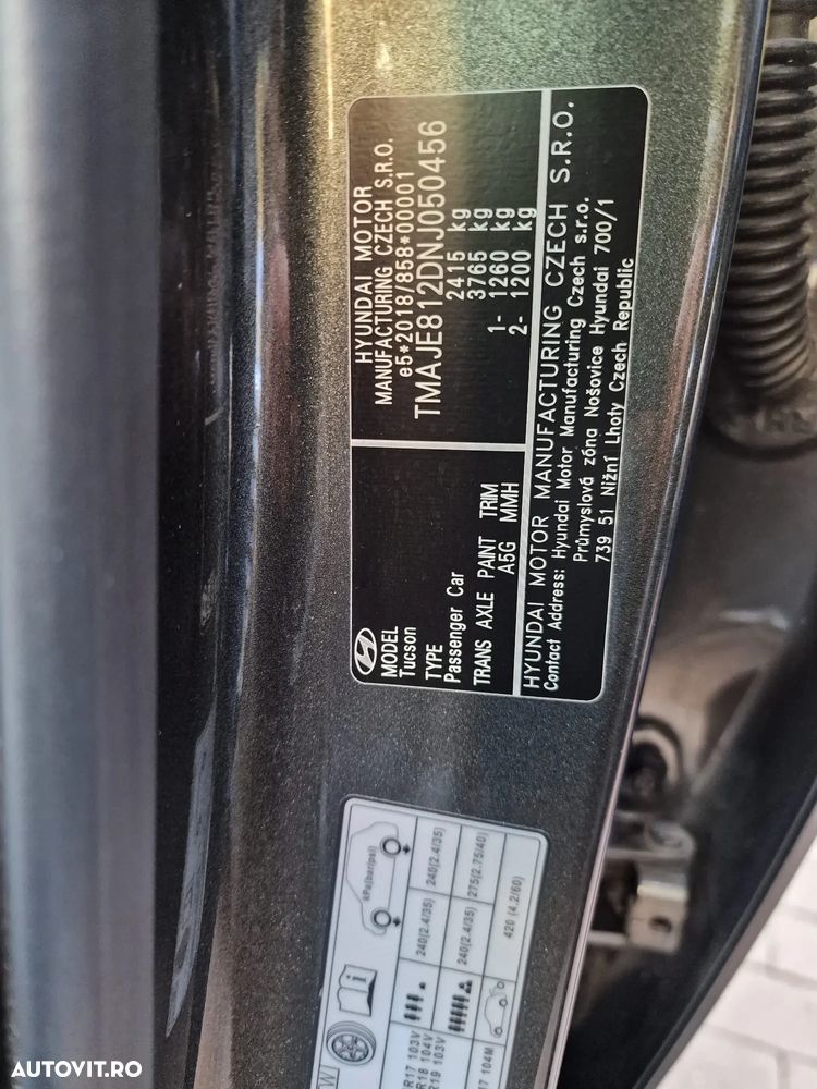 Hyundai Tucson PHEV 1.6 l 265 CP 4WD 6AT Luxury - 12