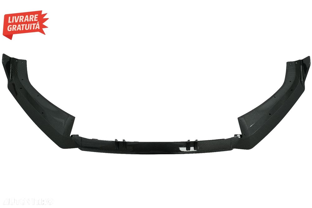 Prelungire Bara Fata Lip Audi A4 B9 8W S-Line (2016-2018) Carbon Look- livrare gratuita - 5